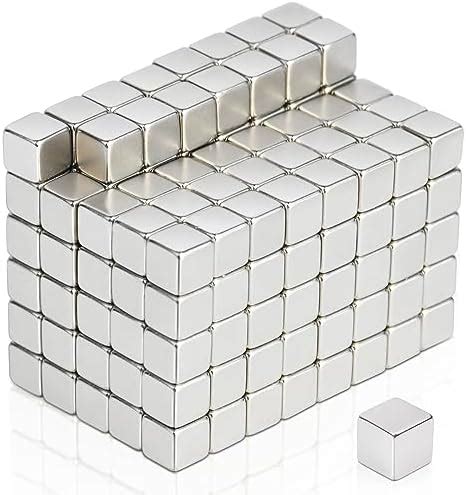 MIN CI Lot de 200 aimants en néodyme extra puissants 5 x 5 x 5 mm