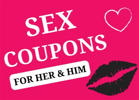 Sex Coupons For Her Him Naughty Sexy Pleasure Games For Couples