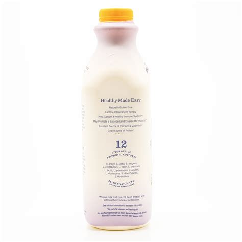 Lifeway 32oz Organic Whole Milk Peach Kefir - European Food Express