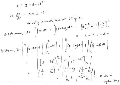 The Position Of The Particle Along X Axis At Time T Is Given By X2t