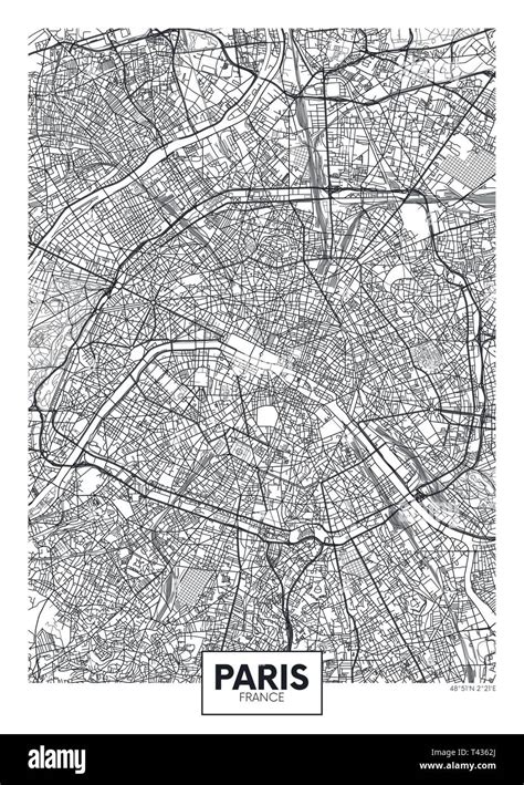 City map Paris, travel vector poster design Stock Vector Image & Art - Alamy