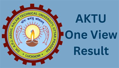 AKTU One View Result 2023 How To Check