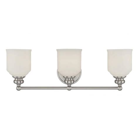 Filament Design Massa 3 Light Satin Nickel Bath Vanity Light CLI