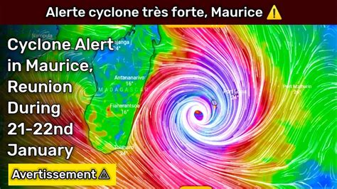 Alerte cyclone très forte Maurice Intense Cyclone Alert for Maurice