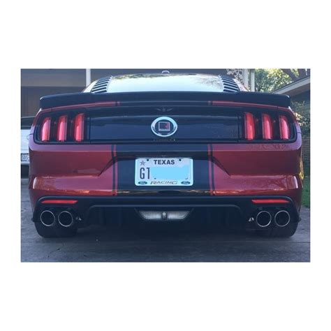 Quad Exhaust Rear Diffuser Rtr Ford Mustang 2015 2017 Ecoboost Premium