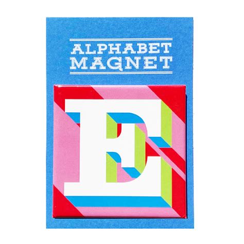 Red Letter E Alphabet Magnet – Hannah Bass