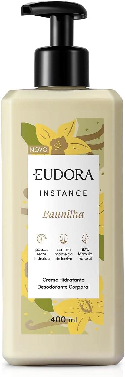 Eudora Creme Hidratante Desodorante Corporal Instance Baunilha 400ml