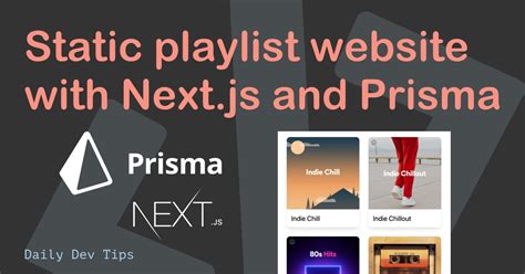 Adding Prisma To A Nextjs Project