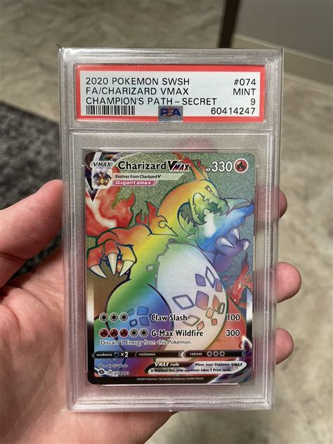 Mavin | Champions Path Charizard Vmax Rainbow Rare PSA 9 Fresh Grade