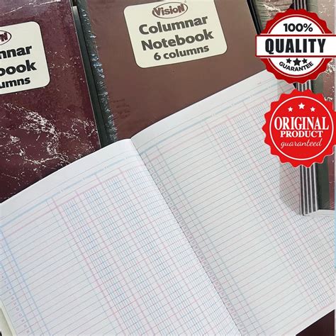 Vision Columnar Notebookaccounting Notebook Journal3456810121