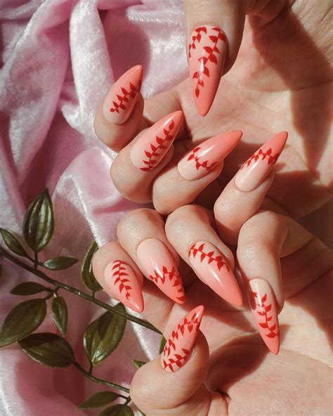 demon slayer nezuko nails Diseño de uñas japonesas Manicura de uñas