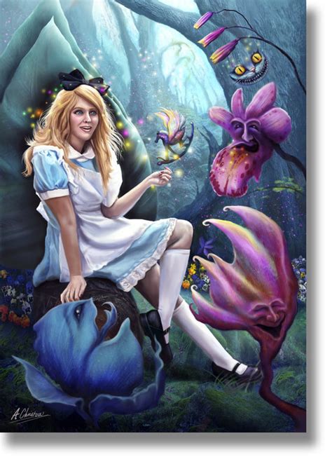 Alice In Wonderland Fantasy Art Print Anthony Christou Illustration