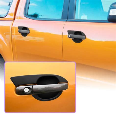 For Ford Ranger 2012 2022 Door Handle Inserts Cup Guard Wildtrak T6 Matte Black £2299 Picclick Uk