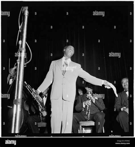 Portrait Of Louis Armstrong Carnegie Hall New York Ny Ca Feb 1947 4888057227 Stock