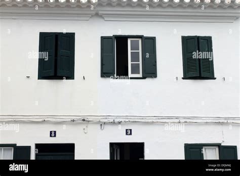 Shuttered Windows Open And Closed Stock Photo Alamy