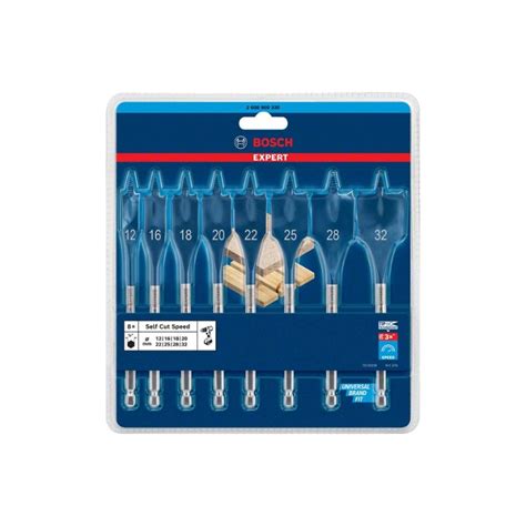 Sets Brocas Fresadoras Planas Expert Self Cut Speed Unds Bosch