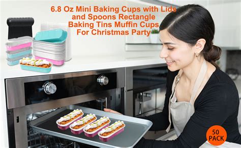 Amazon Di Qiu Ren Pack Disposable Mini Loaf Pan With Lid And