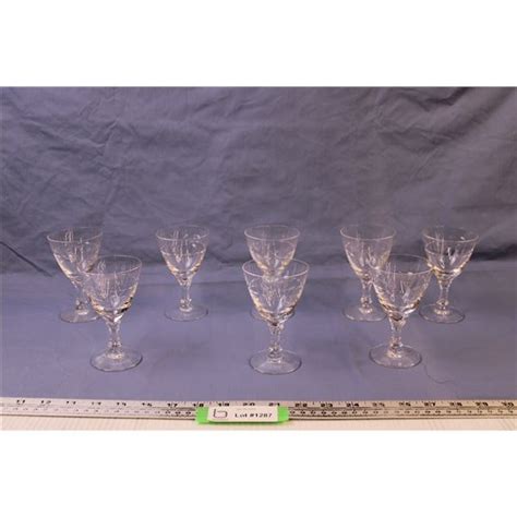 (8) Dessert Wine Glasses - Bodnarus Auctioneering