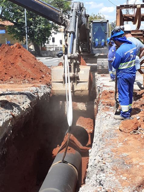 Saae Concluiu Travessia De Adutora Em Avenida Ag Ncia Sorocaba De