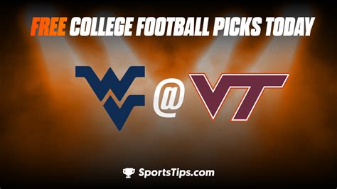 Free College Football Picks Today Viriginia Tech Hokies Vs West