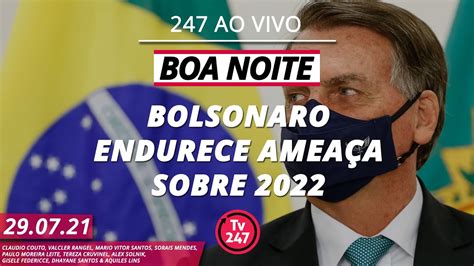 Boa Noite Em Queda Nas Pesquisas Bolsonaro Diz Que Apresentar