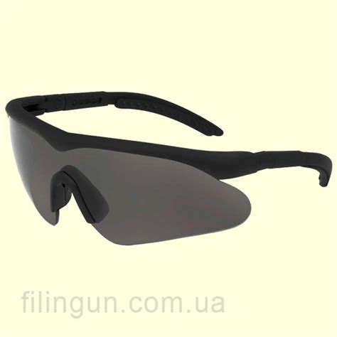 Баллистические очки Swiss Eye Raptor Black Frame нейлоновый чехол