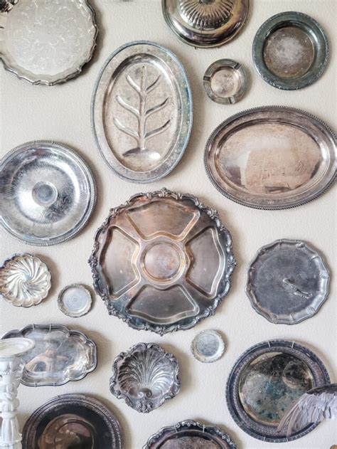 How To Hang Silver Platters Create A Gallery Wall Salvaged Living