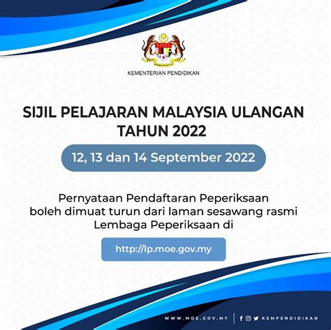 KPM On Twitter Sijil Pelajaran Malaysia Ulangan SPMU Tahun 2022