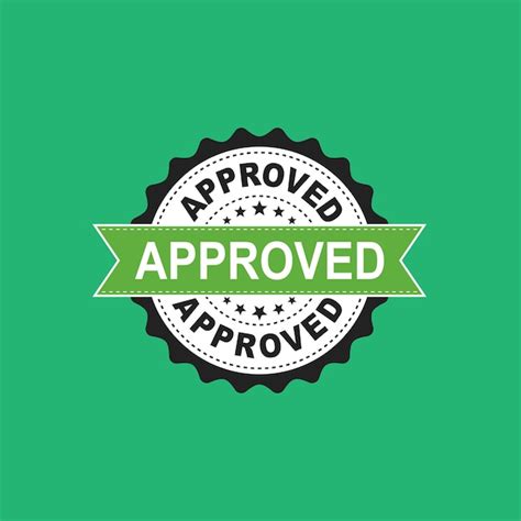 Premium Vector Approved Seal Stamp Vector Icon Approve Accepted Badge