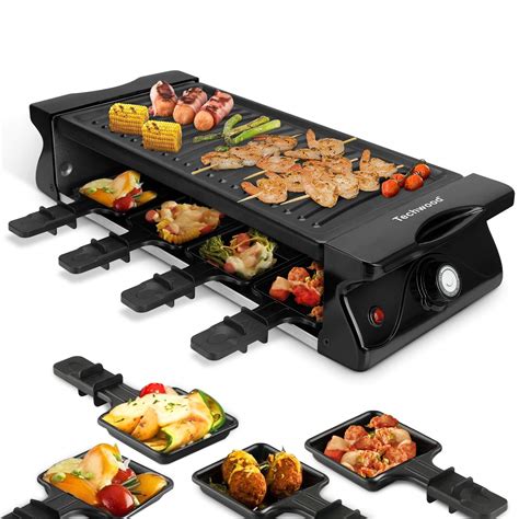 Buy Techwood Electric Raclette Grill BBQ Grill 1500w Raclette Op Grill