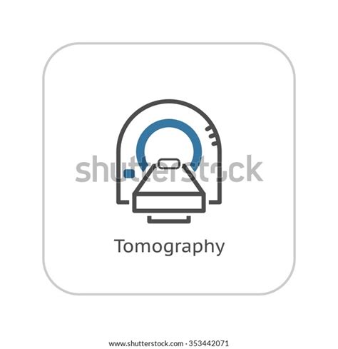 Tomography Icon Flat Design Isolated Illustration Stock Vector Royalty