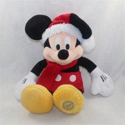 Peluche Mickey Disney Store Bonnet No L Charpe Rouge Cm Disne