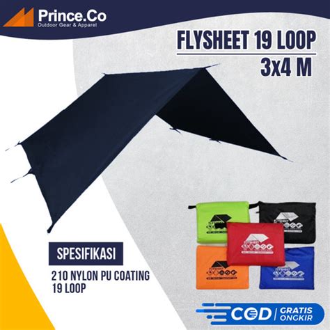 Jual Flysheet Tenda X Lobang Trap Tent Tiang Double Kota