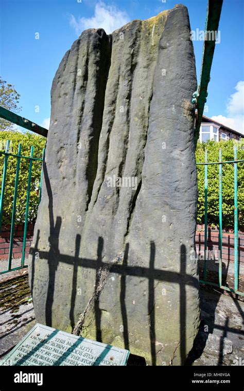 Robin Hoods Stone Liverpool Merseyside England Uk Stock Photo Alamy