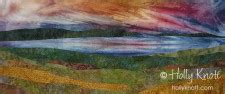 Skaneateles Lake Sunset 3 – Holly Knott – Contemporary art quilter ...