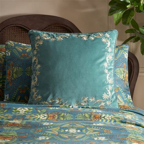 Sapphire Garden Cushion Seagrass Cushions Clarke And Clarke By