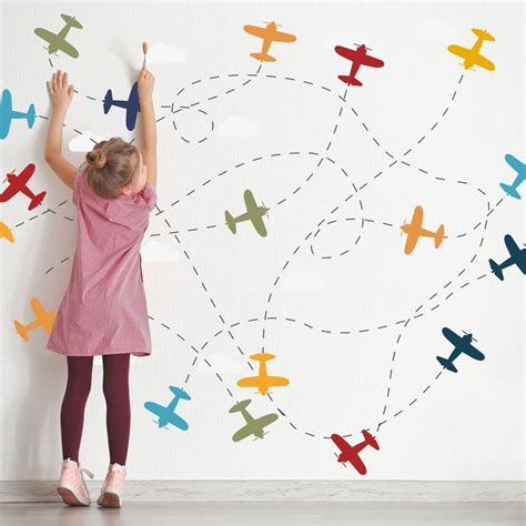 Airplane Wall Decals - Etsy