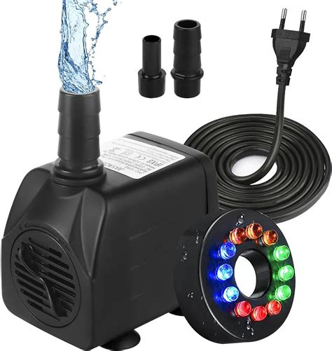 Mini Wasserpumpe Mit Led L H W Einstellbarer Wasserfluss