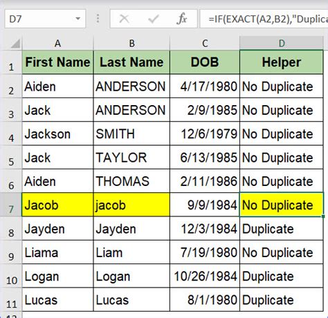 How To Find Duplicates In Two Columns Excelnotes