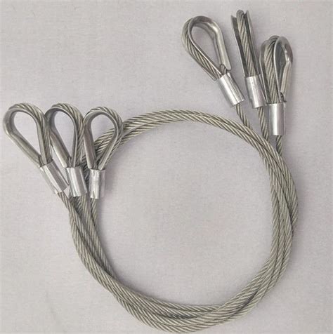 Thimble Eye Double Ends Stainless Steel Lifting Ropes Slings