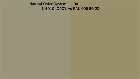 Natural Color System S 4010 G90y Vs Ral Ral 095 60 20 Side By Side