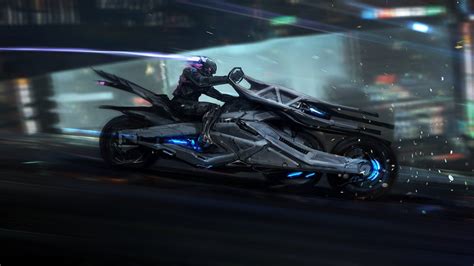 Cyberpunk Future Ride - HD Wallpaper by Mustafa Lamrani | Vehículos futuristas, Coches ...