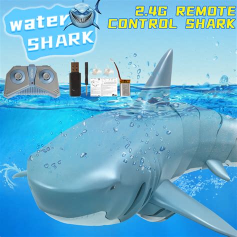 Shark Toy G Tubar O Prova D Gua Controle Remoto Boat Piscina