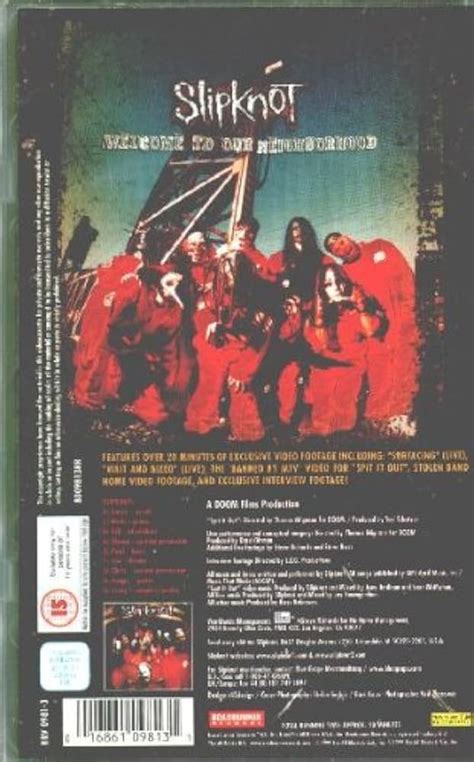 SLIPKNOT WELCOME TO OUR NEIGHBOURHOOD VHS R VHS