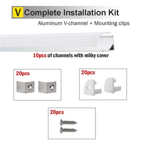 Mua Starlandled X M Led Aluminum Channel V Shape With Milky Pc Cover