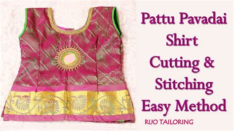 Pattu Pavadai Sattai Cutting And Stitching In Tamil Year Baby Pattu