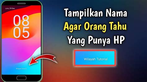 Cara Menampilkan Nama Di Layar Kunci Hp Realme Dengan Mudah Youtube