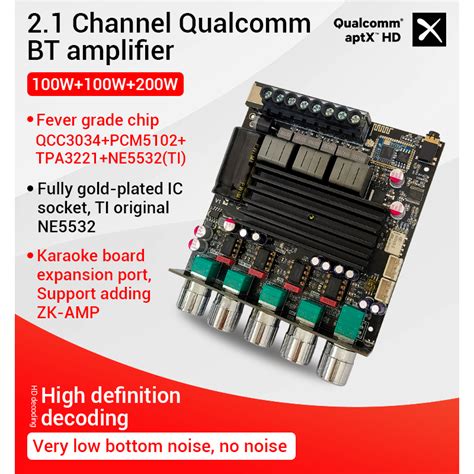 Diymore Zk Aptx Qualcomm Bluetooth Digital Amplifier Board Channel