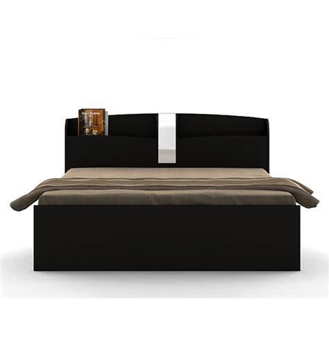 Kosmo Imperial Queen Size Bed With Drawer Storage In Natural Wenge