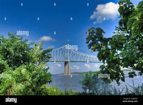 Commodore Barry bridge from Chester Stock Photo - Alamy